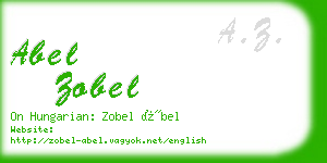 abel zobel business card